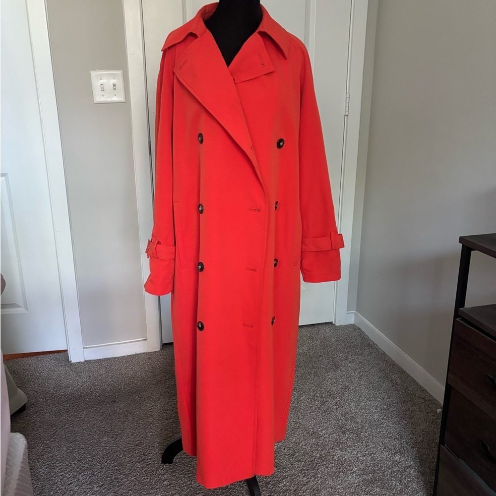 H&M Vibrant Red Trench Coat